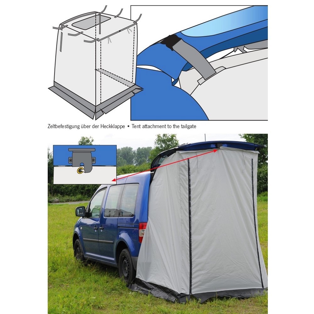 Tente Pilote Hayon arrière VW CADDY - Équipement caravaning