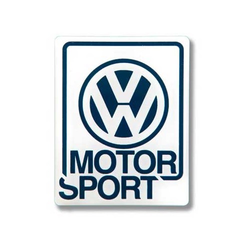 	
				
				
	Pegatina oficial VW Motorsport grande 5cm x 6,3cm - C208672
