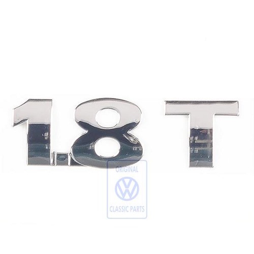 	
				
				
	Stemma adesivo portellone o bagagliaio cromato 1.8T per VW Bora Sedan e Variant 1.8T (05/2000-05/2005) - C267526
