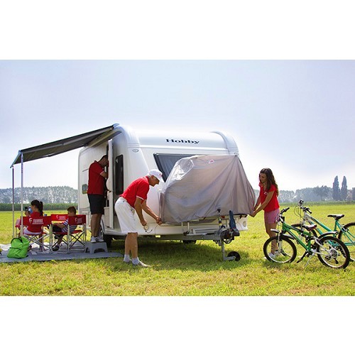 APT Housse de protection pour 2 vélos de camping-car, porte-vélos, pour  porte-hayon, en nylon ripstop