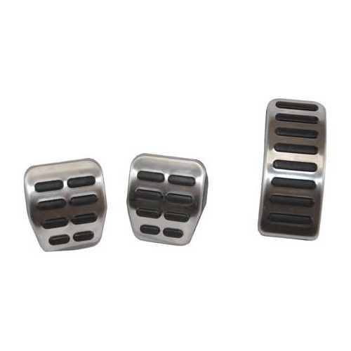 	
				
				
	Set of 3 stainless steel pedal covers for Golf 4, New Beetle and Polo - GB32050
