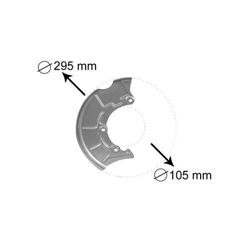 	
				
				
	Protecteur de disque de frein avant droit pour Golf 4 et Bora - GH27840
