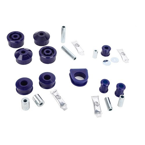 	
				
				
	SUPERPRO polyurethane silentblock kit for VW Golf 4 Bora and New Beetle petrol models - GJ15400K
