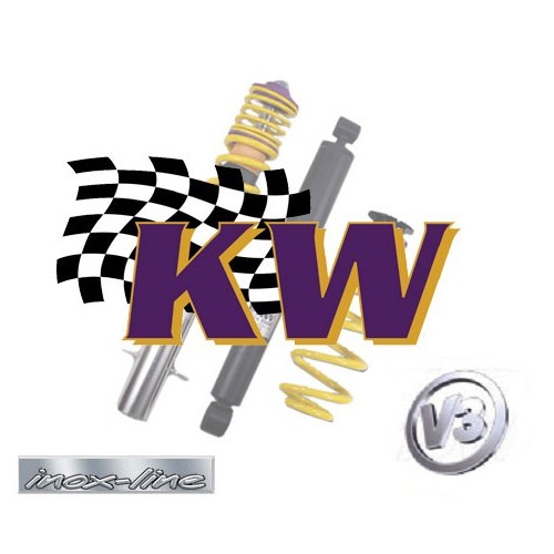 	
				
				
	KW V3 "inox-line" coilover kit for Golf 4, 2-wheel drive - GJ77475
