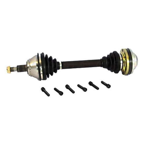 	
				
				
	Cardan de transmission avant gauche neuf pour VW Golf 4 1.9TDI V5 et V6 - côté conducteur - GS03408
